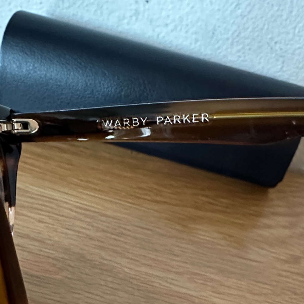 Warby Parker Collis Glasses and Case - Picture 2 of 4